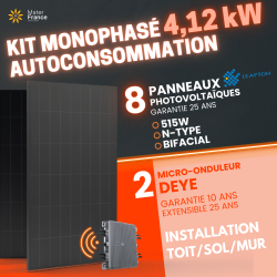 KIT 4.12kW - 8 PANNEAUX 515W - MICROS 2000W  - 1