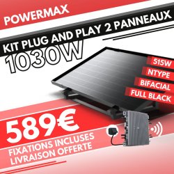 KIT 1.03kW - 2 PANNEAUX 515W - IZYSUN PAYSAGE - MO 1000W  - 1