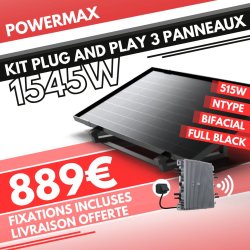 KIT 1.545kW - 3 PANNEAUX 515W - IZYSUN PAYSAGE - MO 2000W  - 1